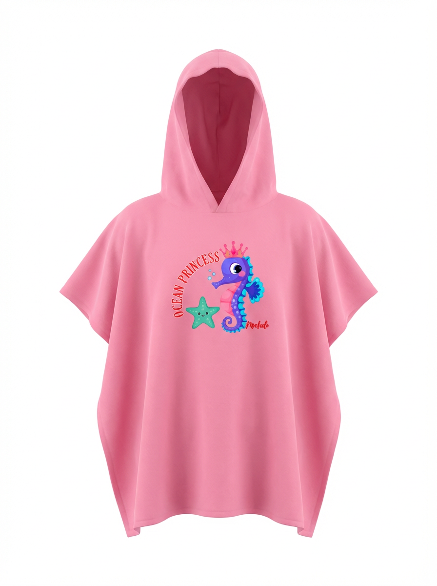 Resort wear Cabs 4 Poncho Girls Seahorse Princess