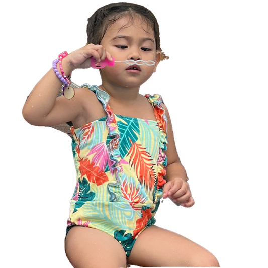 PRECI 7 Ruffled Strap Printed